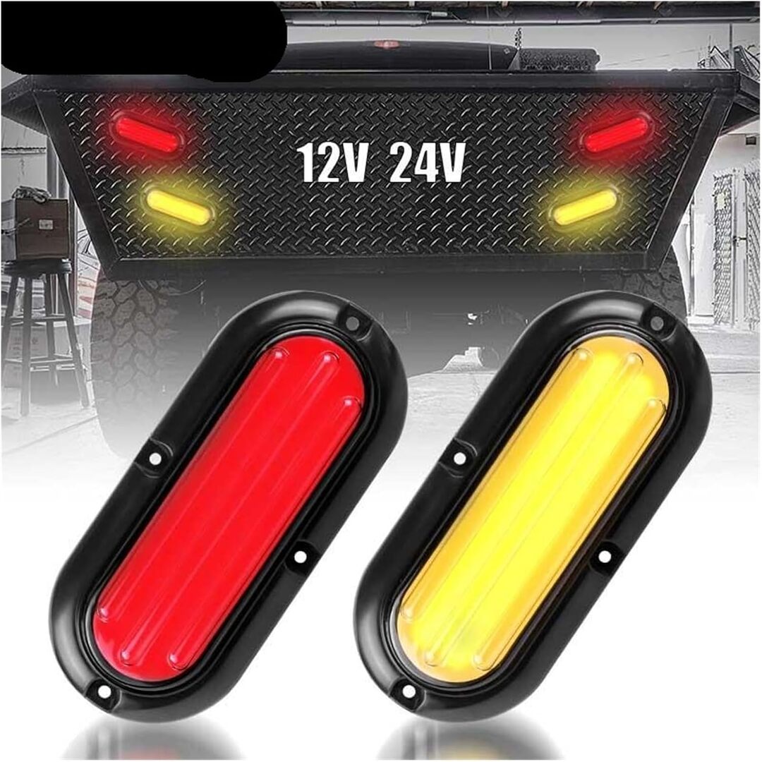 2 Pcs LED Tail Light DRL Running Light Rear Brake Lamp Turn Signal Lamp
