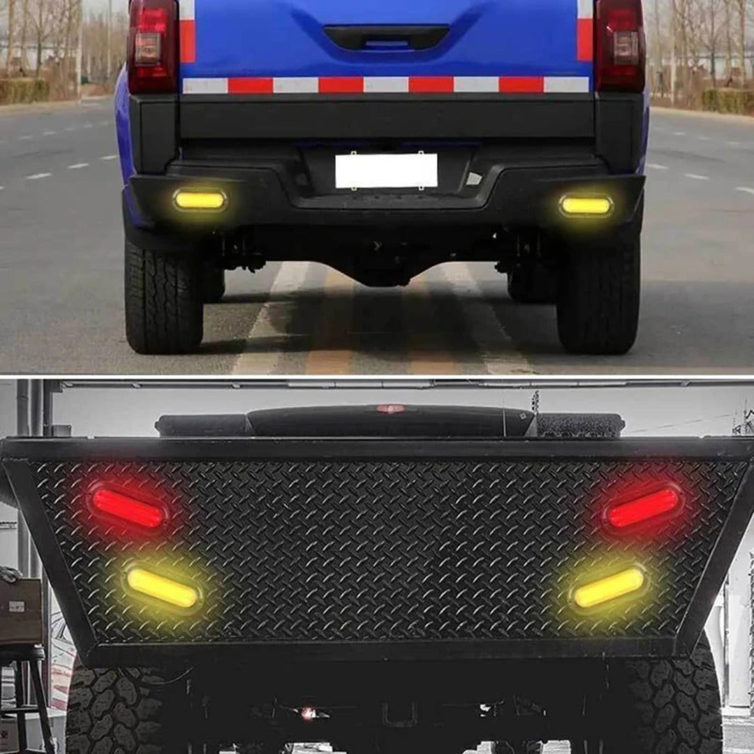 2 Pcs LED Tail Light DRL Running Light Rear Brake Lamp Turn Signal Lamp
