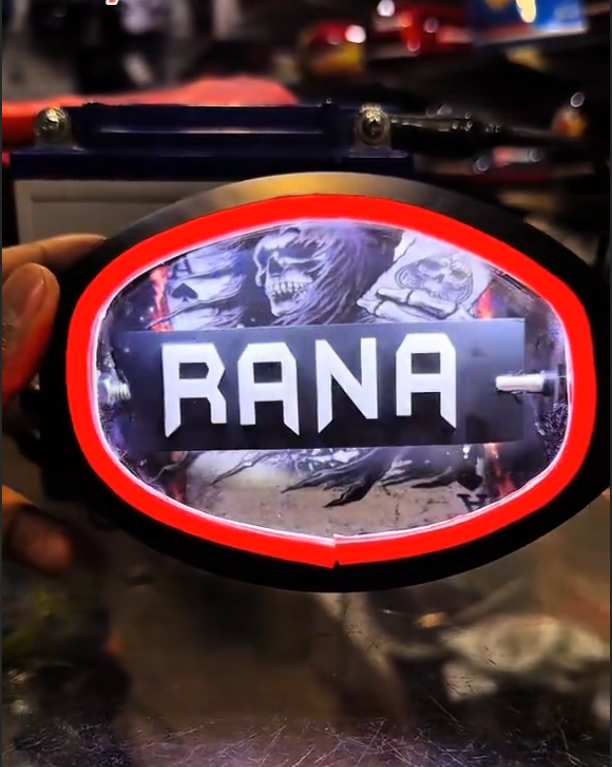 Rotating 2 in 1 Custom name backlights