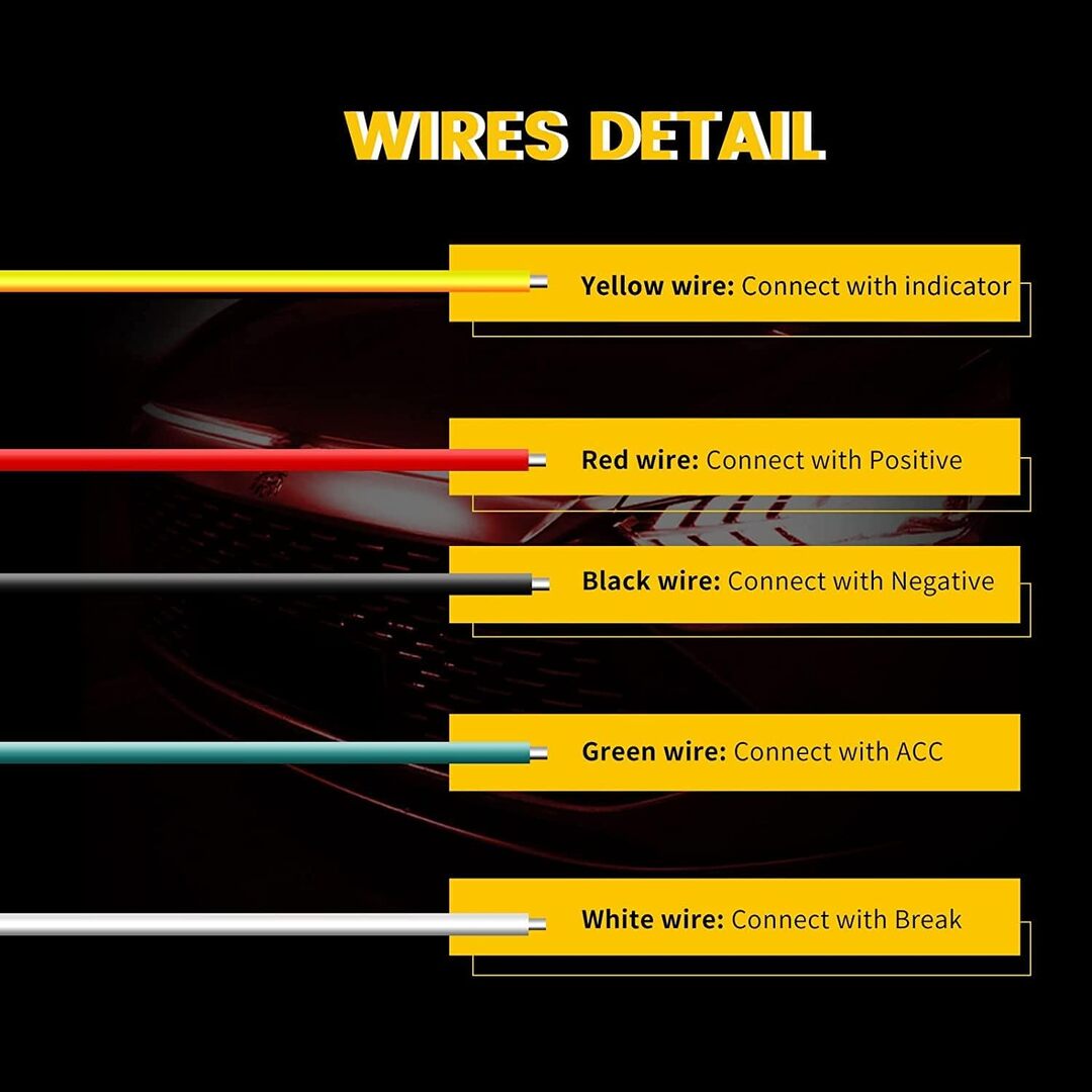 1 Pc Universal 3rd Brake Anti Fog Flexible Rear Window Strip Brake Light With 5 Functions